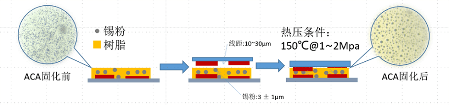 SnbiAg低溫各向異性導(dǎo)電膠FACA-138D固化過程