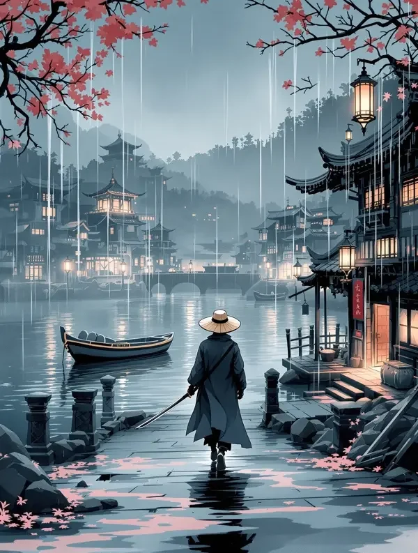 江湖夜雨 - 动漫男生头像网 江湖夜雨 - 动漫男生头像网漫画封面